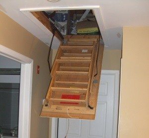 Werner attic ladder opening