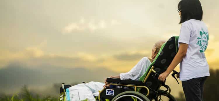 Cancer Patient In Wheelchair