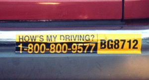 number to report bad driving