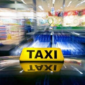 a taxi cab
