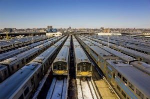 LIRR andMTA trains parked after accident