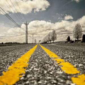 centerlines in the road