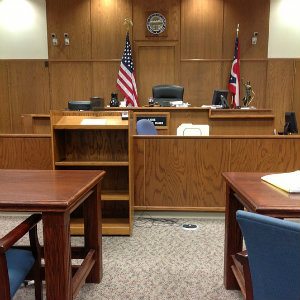 courtroom where Eliquis trial may be held