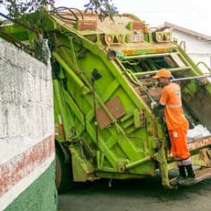 garbage truck workers
