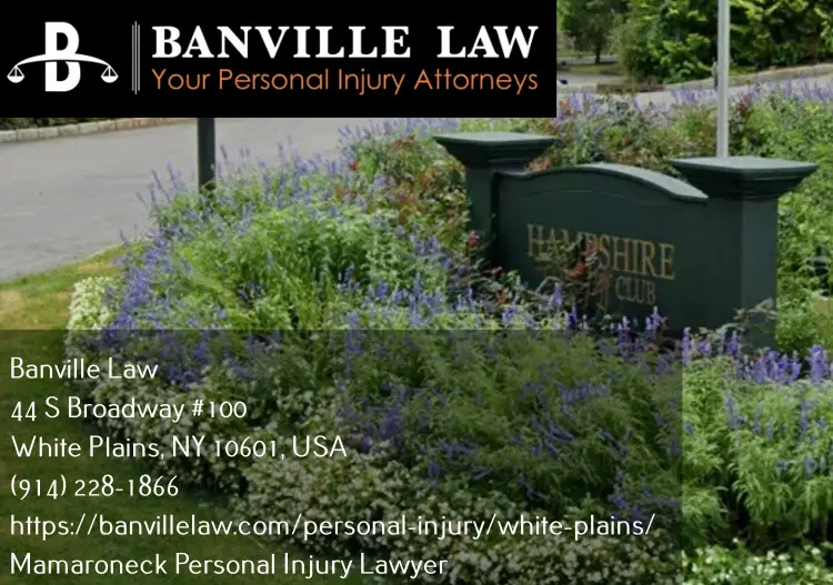 mamaroneck personal injury lawyer near hampshire country club