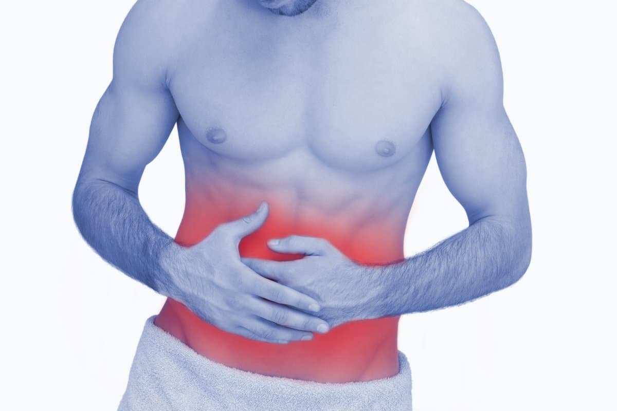 Man With Stomach Pain