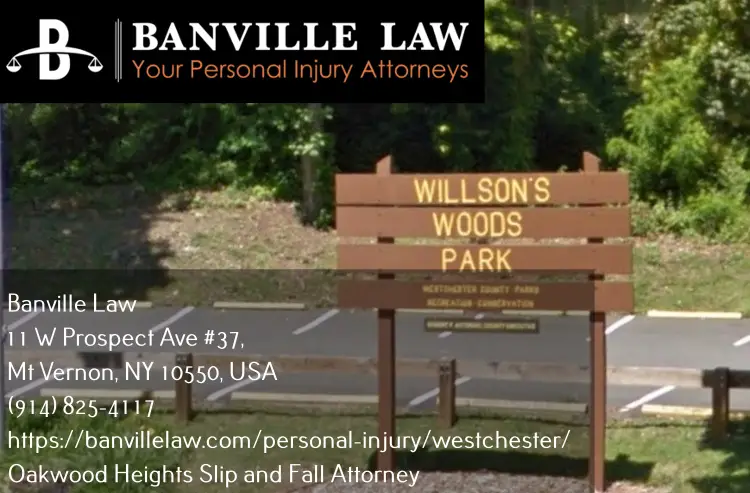 oakwood heights slip and fall attorney near wilson woods park
