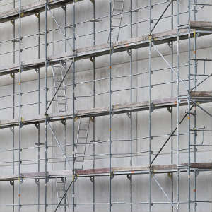 scaffolding with a defect