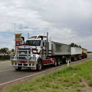 semi-truck with event data recorder